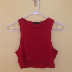 Megan Rib Basic Panel Extreme Crop Top